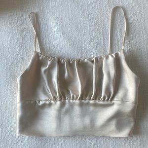 Zara Silk Crop Top size small